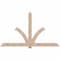 Ekena Millwork Redmond Smooth Timber Gable Bracket, Douglas Fir, 96"W x 56"H x 3 1/2"D x 5 1/2"F, 14/12 Pitch GBW096X56X0406RED00SDF - alternate 1